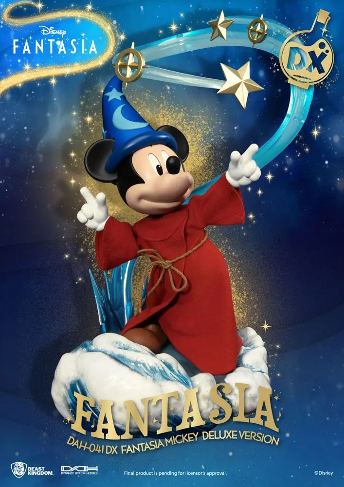 Disney Classic Dynamic 8ction Heroes Action Figur 1/9 Mickey Fantasia Deluxe Version 21 cm Produktfoto