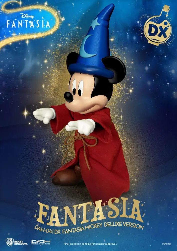 Disney Classic Dynamic 8ction Heroes Action Figur 1/9 Mickey Fantasia Deluxe Version 21 cm Produktfoto