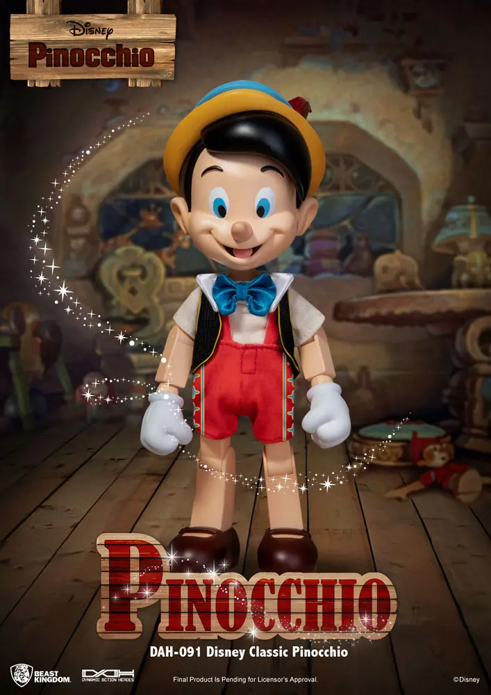 Disney Classic Dynamic 8ction Heroes Actionfigur 1/9 Pinocchio 18 cm termékfotó