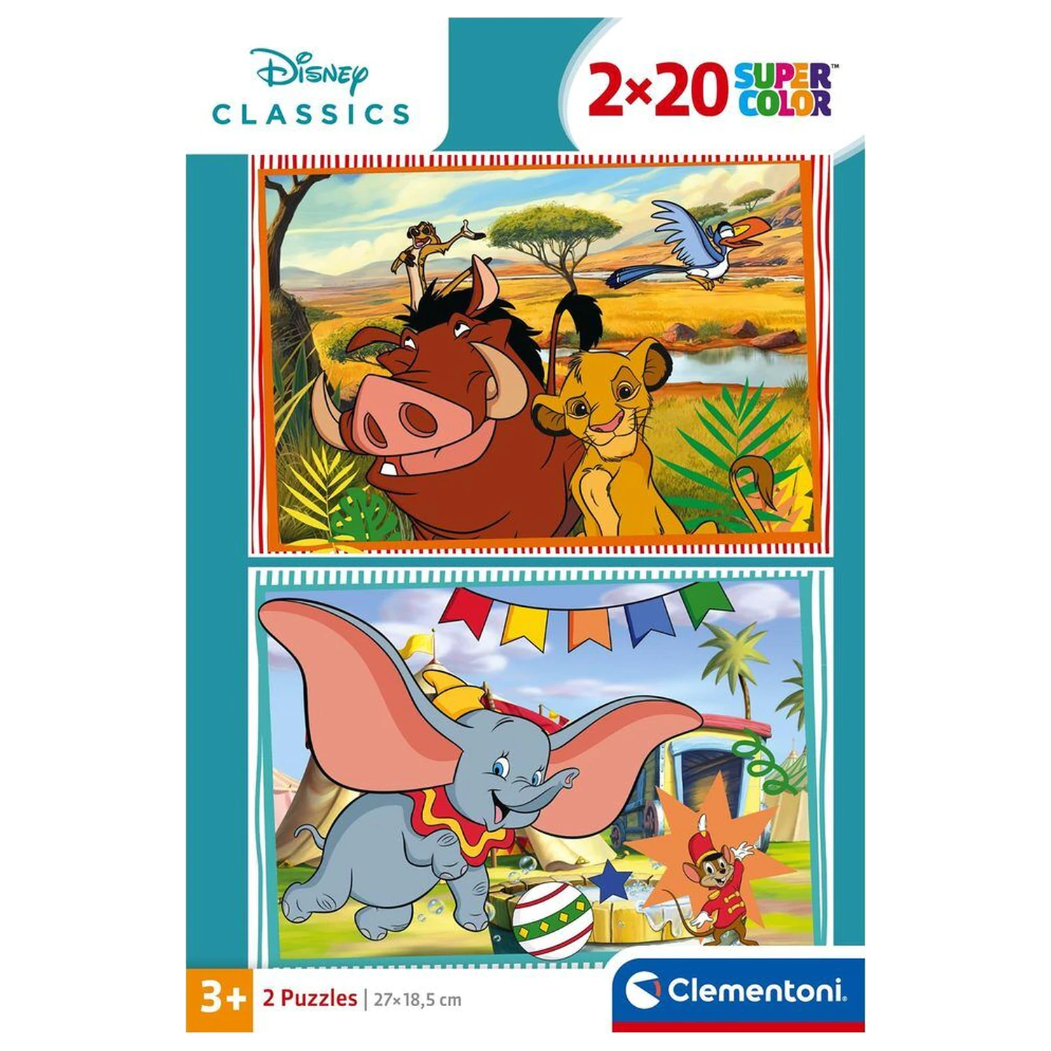 Disney Classic Puzzle 2x20 Teile Produktfoto