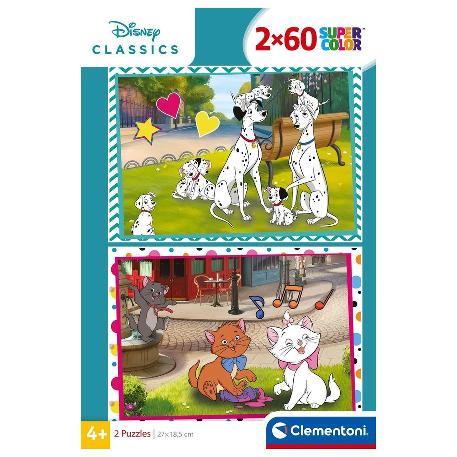 Disney Classic Puzzle 2x60 Teile Produktfoto