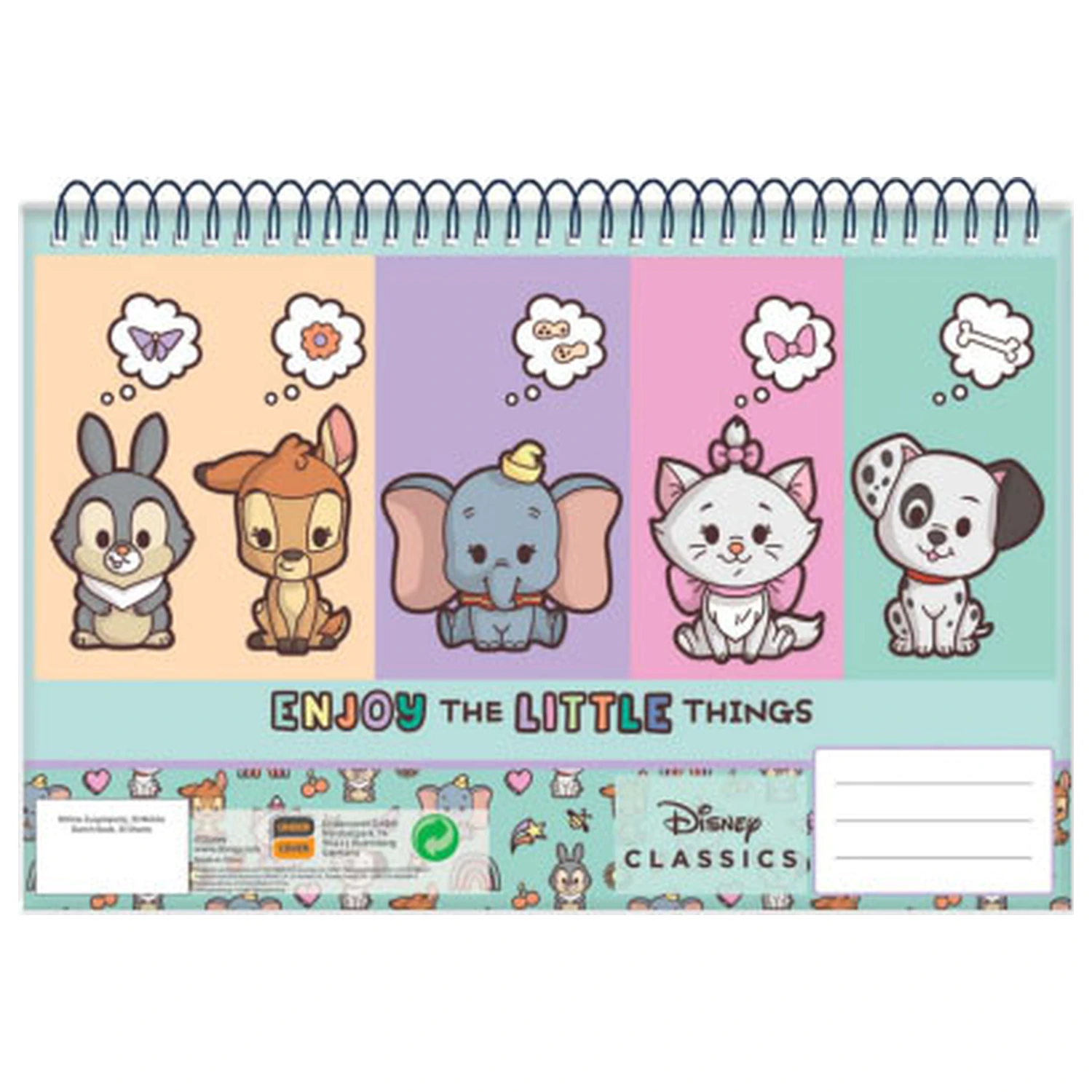 Disney Classics Animals A/4 Spiral Skizzenbuch, 30 Blatt Produktfoto