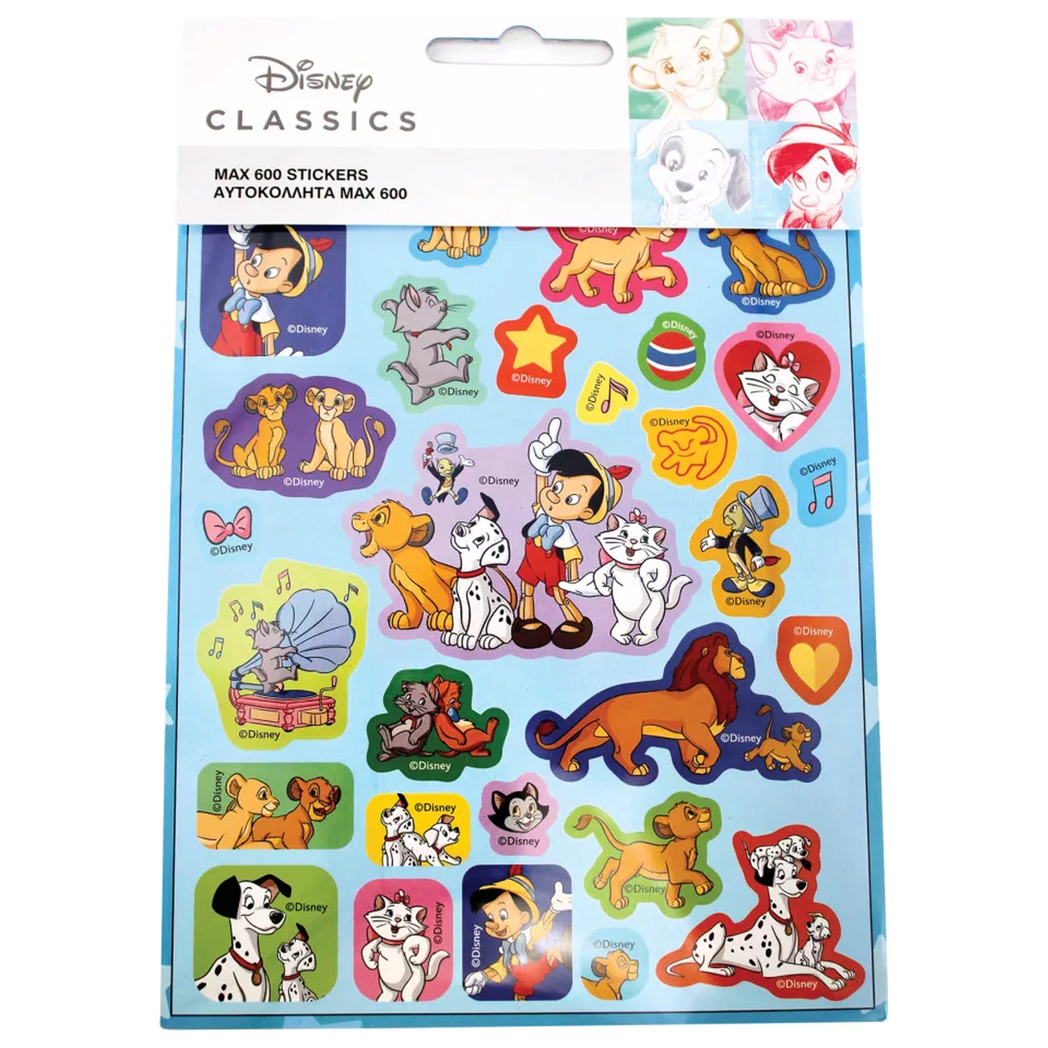 Disney Classics Fun 600-teiliges Sticker Set Produktfoto