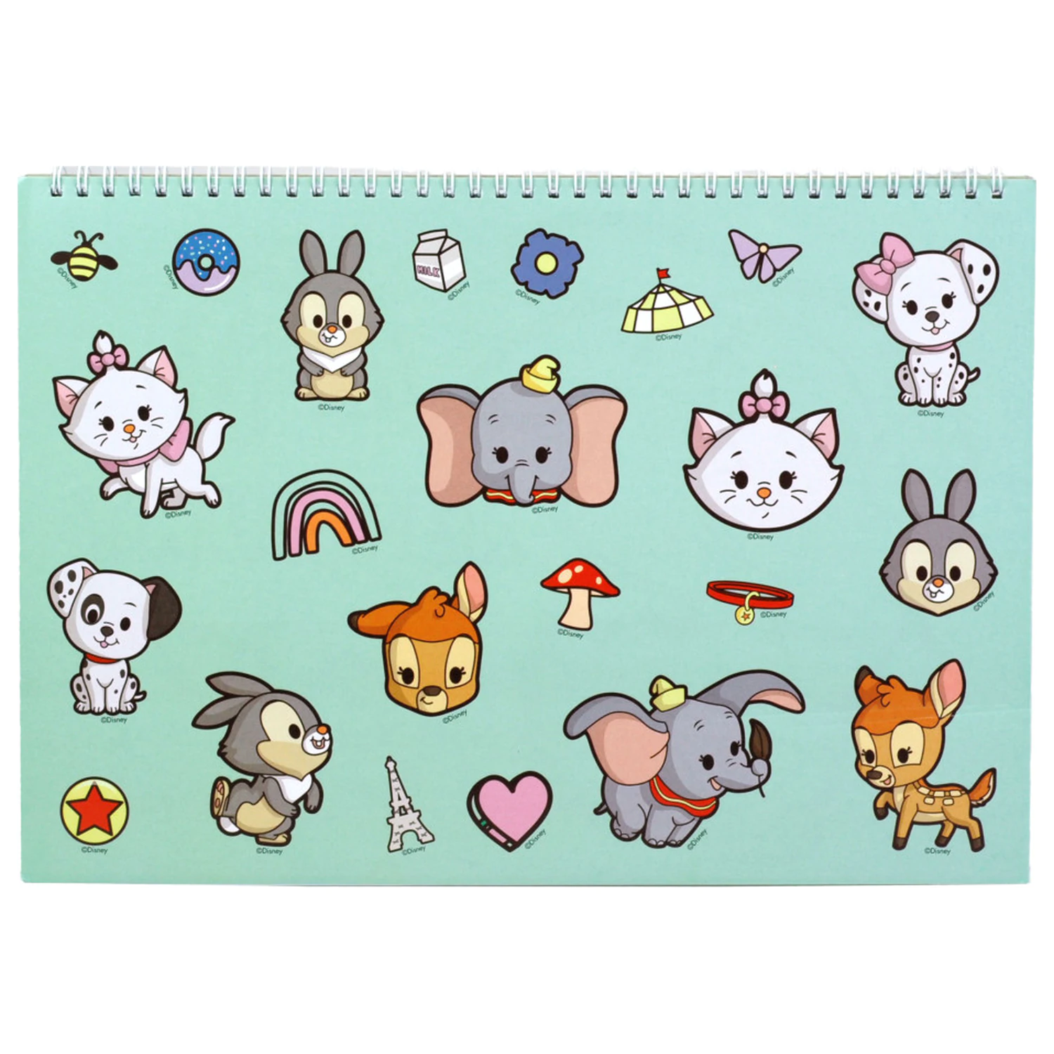 Disney Classics Love A/4 Spiral Skizzenbuch 40 Blätter mit Stickern Produktfoto