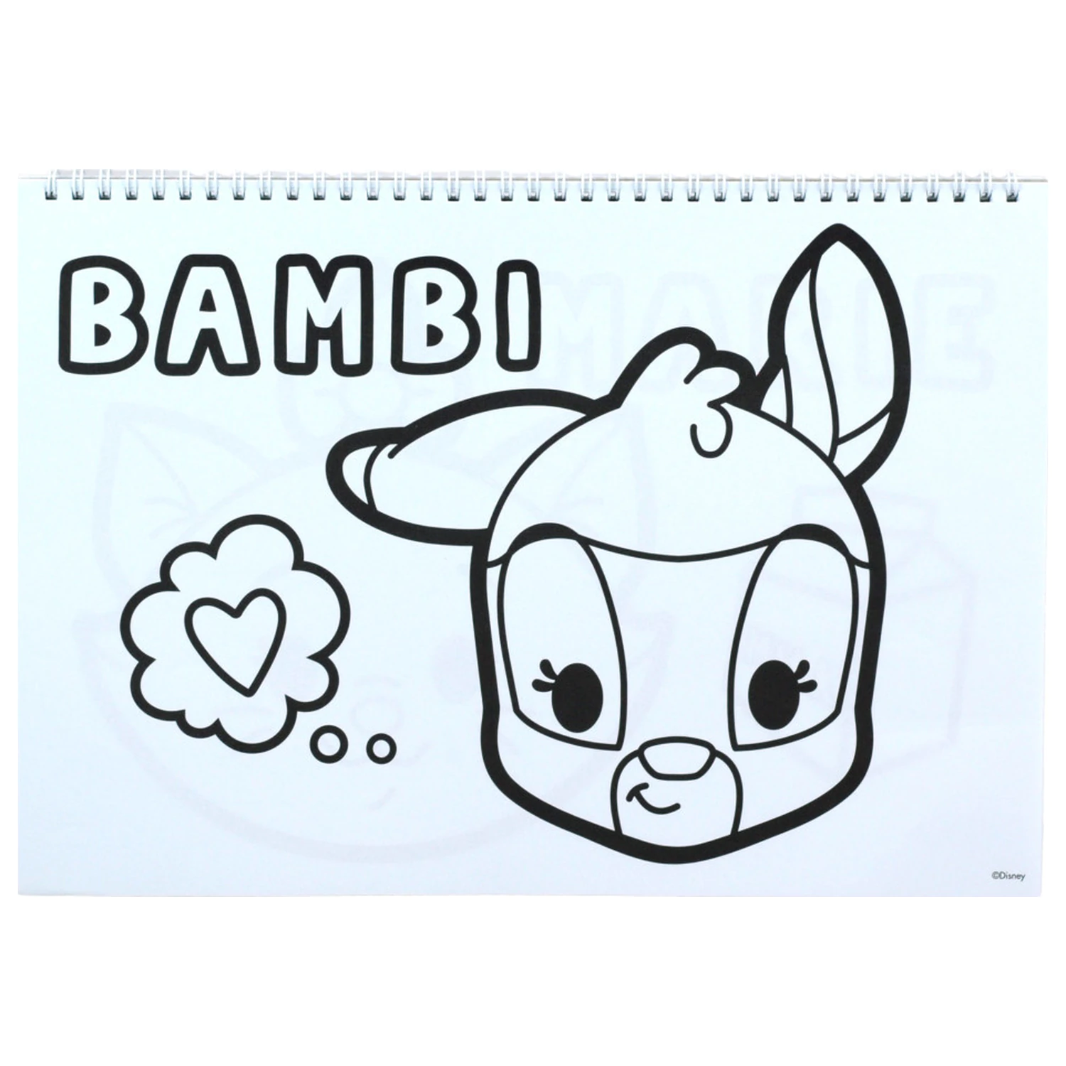 Disney Classics Love A/4 Spiral Skizzenbuch 40 Blätter mit Stickern Produktfoto