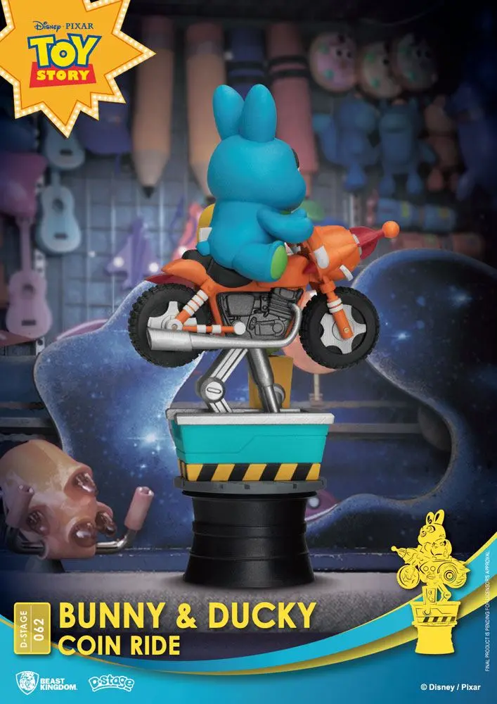 Disney Coin Ride Series D-Stage PVC Diorama Bunny &amp; Ducky 16 cm Produktfoto