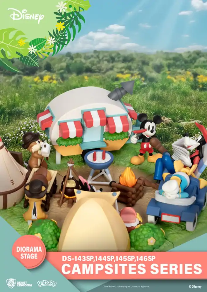 Disney D-Stage Campsite Series PVC Diorama Goofy &amp; Donald Duck Special Edition 10 cm Produktfoto