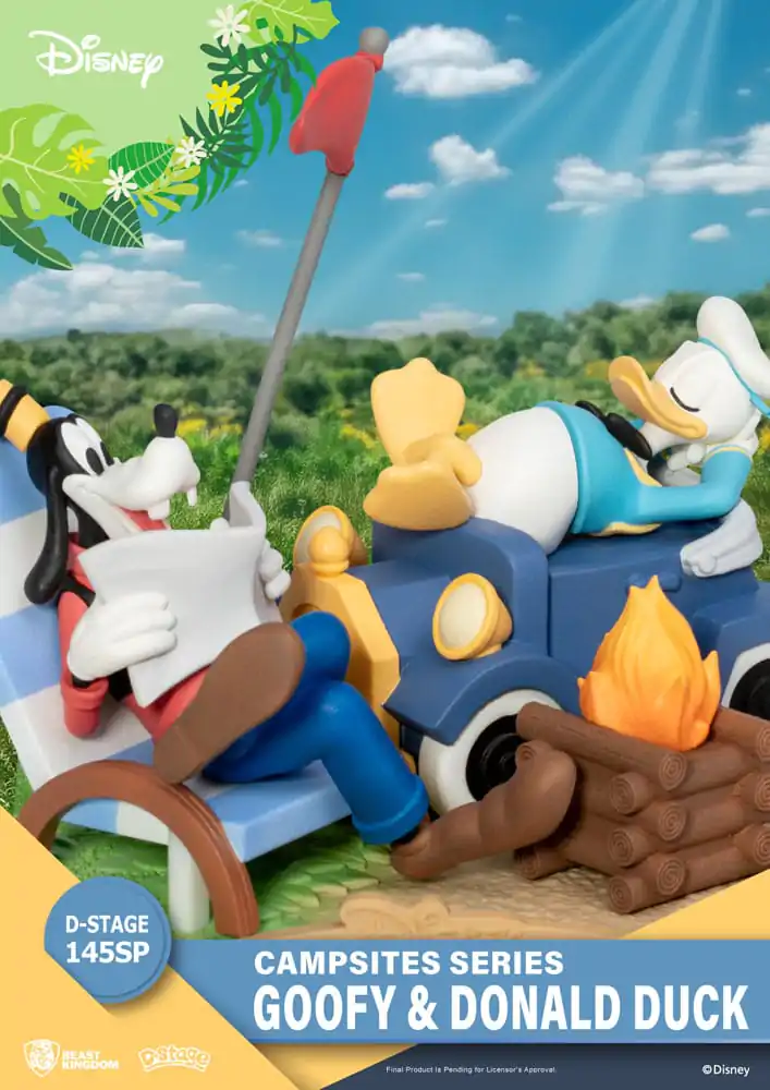 Disney D-Stage Campsite Series PVC Diorama Goofy &amp; Donald Duck Special Edition 10 cm Produktfoto