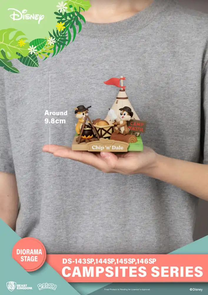 Disney D-Stage Campsite Series PVC Diorama Goofy &amp; Donald Duck Special Edition 10 cm Produktfoto