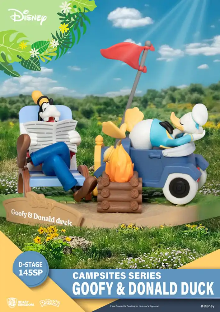 Disney D-Stage Campsite Series PVC Diorama Goofy &amp; Donald Duck Special Edition 10 cm Produktfoto