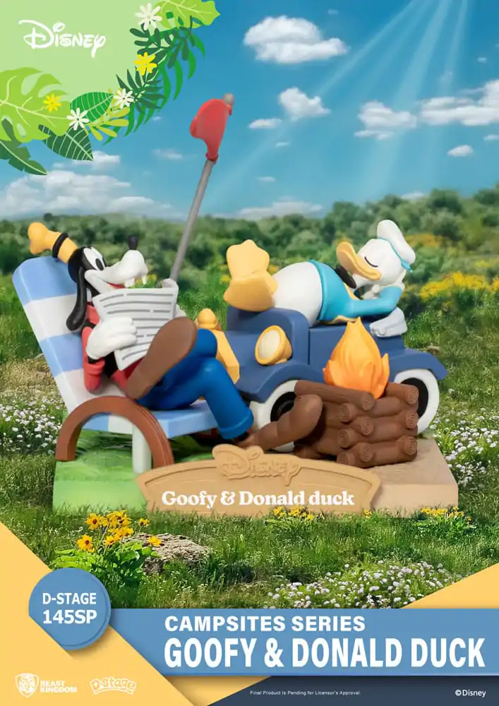 Disney D-Stage Campsite Series PVC Diorama Goofy &amp; Donald Duck Special Edition 10 cm Produktfoto