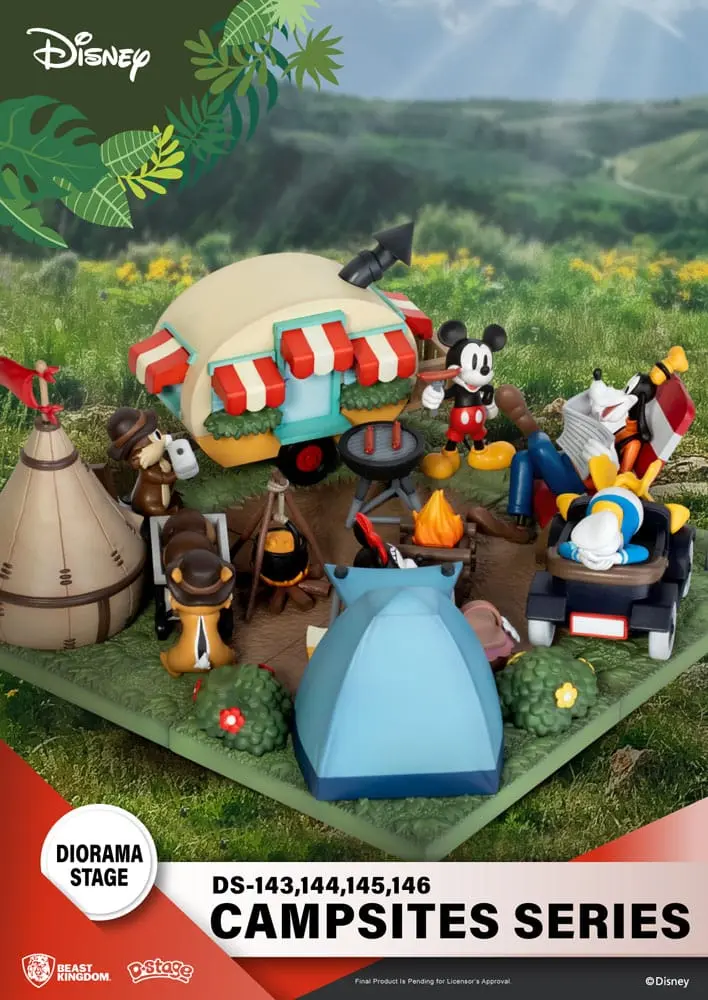 Disney D-Stage Campsite Series PVC Diorama Mickey Mouse 10 cm termékfotó
