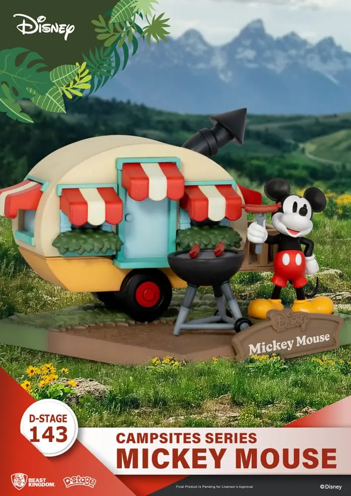 Disney D-Stage Campsite Series PVC Diorama Mickey Mouse 10 cm termékfotó