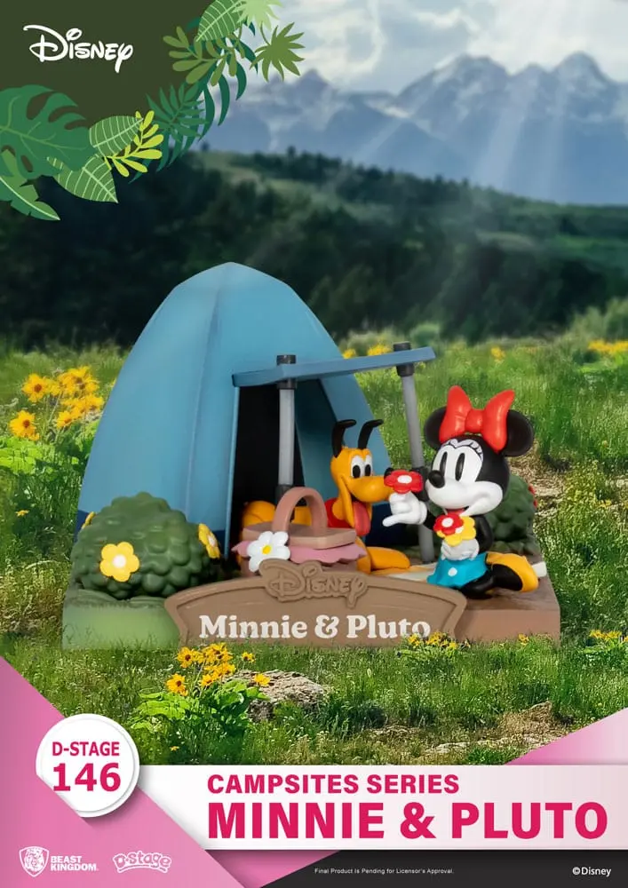 Disney D-Stage Campsite Series PVC Diorama Mini & Pluto 10 cm termékfotó