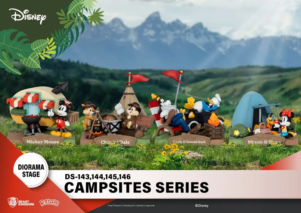 Disney D-Stage Campsite Series PVC Diorama Mini & Pluto 10 cm termékfotó