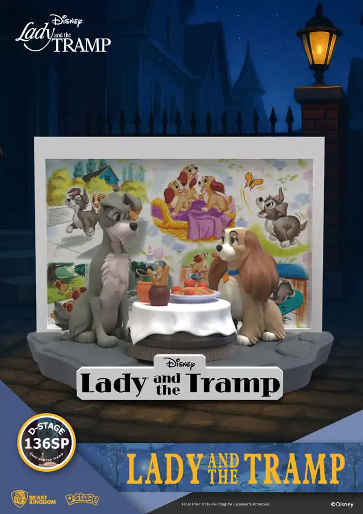 Disney D-Stage PVC Statue Lady and the Tramp 12 cm Produktfoto