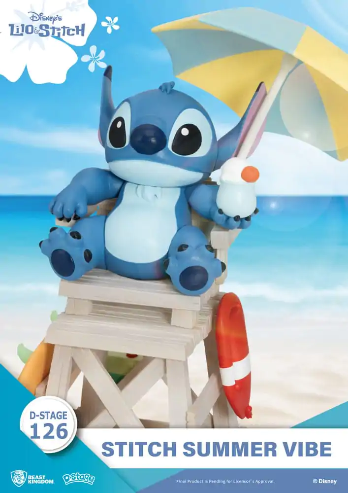 Disney D-Stage PVC Diorama Stitch Summer Vibe 16 cm Produktfoto