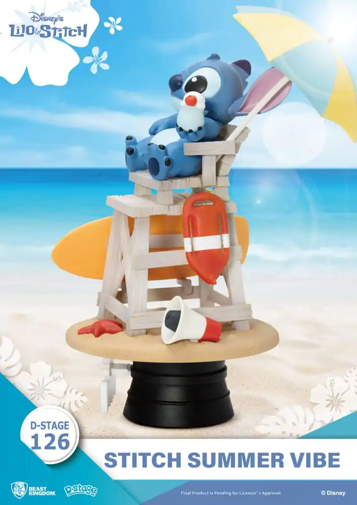 Disney D-Stage PVC Diorama Stitch Summer Vibe 16 cm Produktfoto
