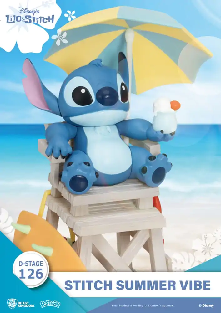 Disney D-Stage PVC Diorama Stitch Summer Vibe 16 cm Produktfoto