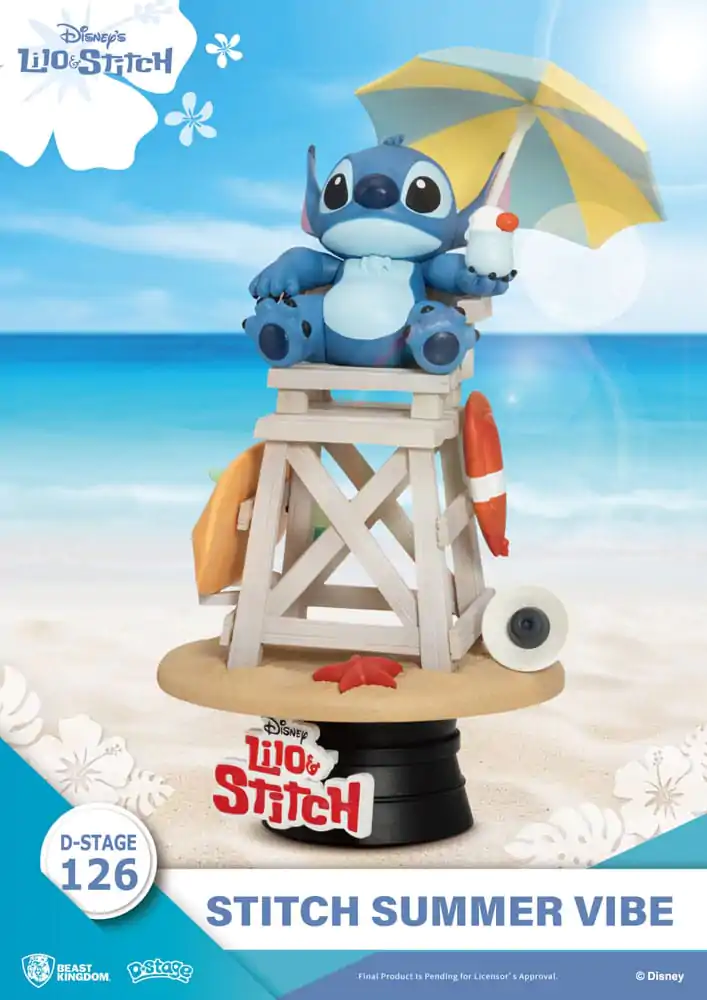 Disney D-Stage PVC Diorama Stitch Summer Vibe 16 cm Produktfoto