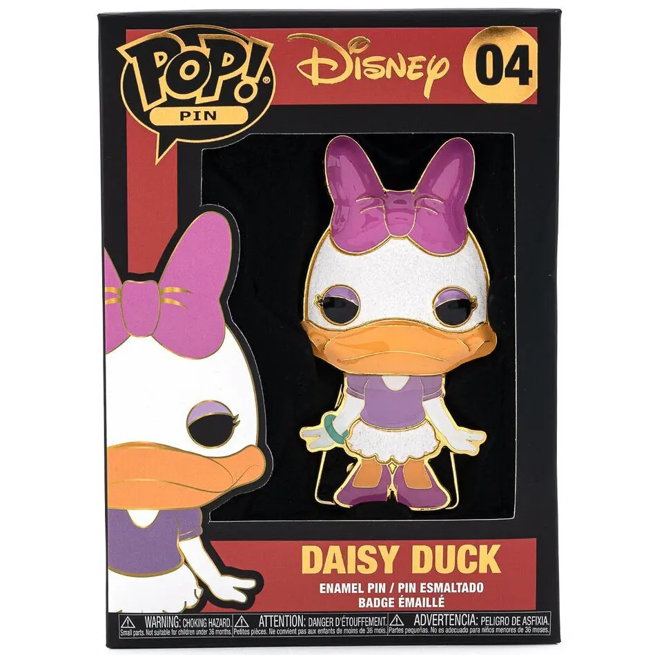 Disney Daisy Large Enamel POP! Pin Ansteck-Pin 10cm Produktfoto