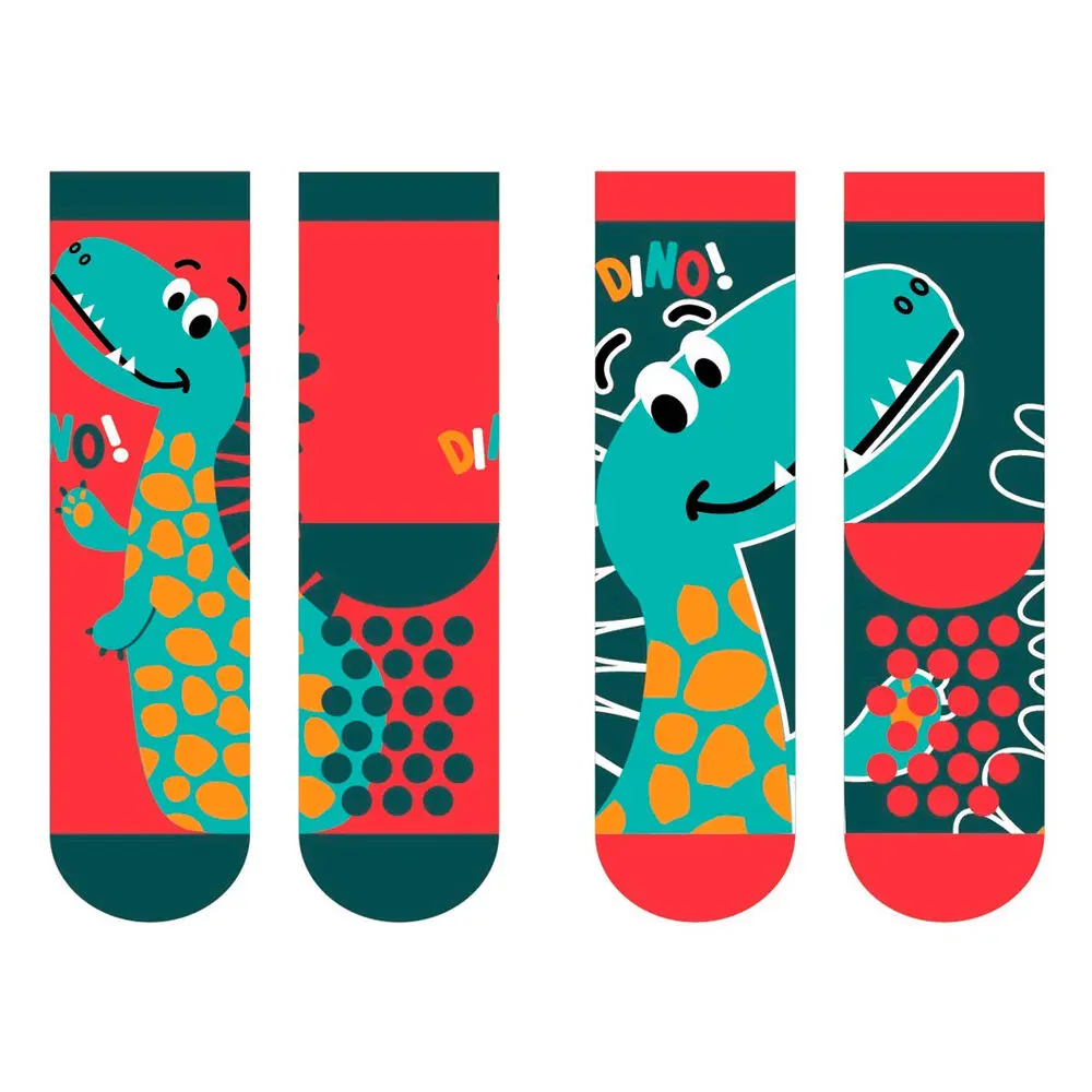 Disney Dinosaurs 2-er Pack Kinder Stoppersocken Produktfoto