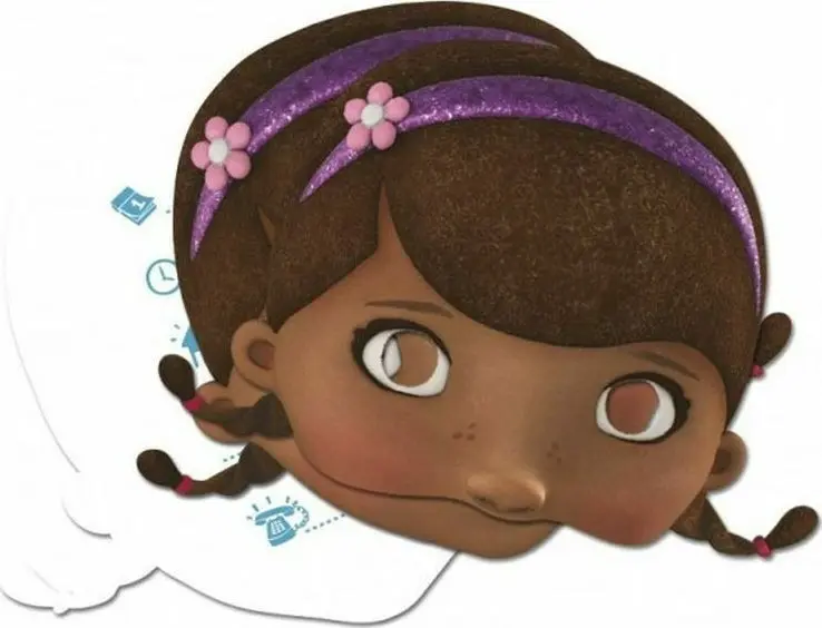 Disney Doc McStuffins 2-in-1 Einladungs- und Masken 4er-Pack Produktfoto