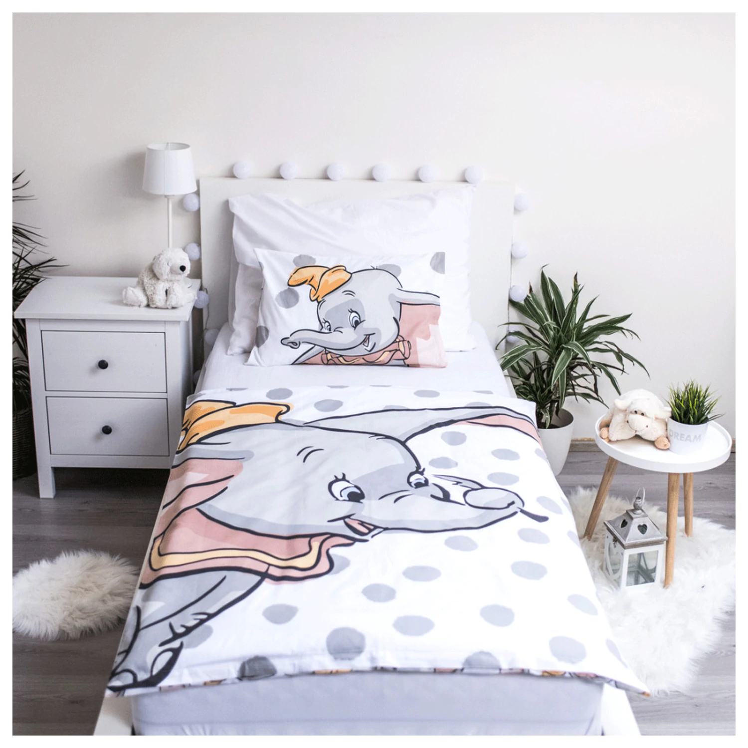 Disney Dumbo Dots Kleinkind Bettbezug Produktfoto