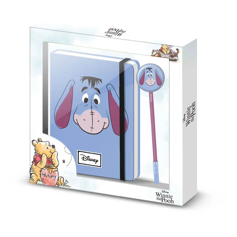 Disney Notizbuch mit Kugelschreiber Geschenk-Set I-Aah Face Produktfoto