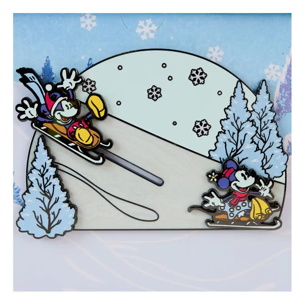 Disney by Loungefly Ansteck-Pins Mickey and friends Winter Wonderland Limited Edition 8 cm Produktfoto