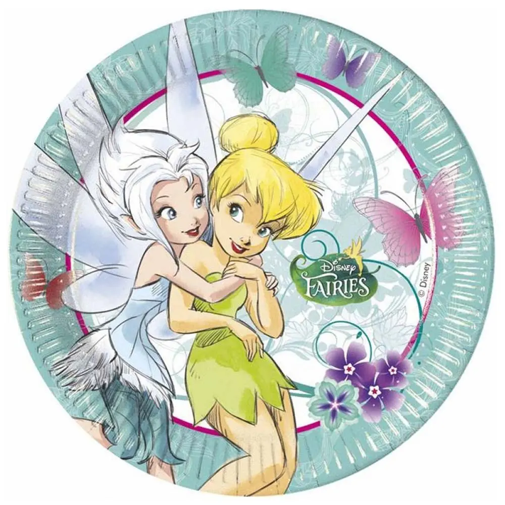 Disney Fairyland Treats, Tinker Bell Pappteller 8 Stück 23 cm Produktfoto