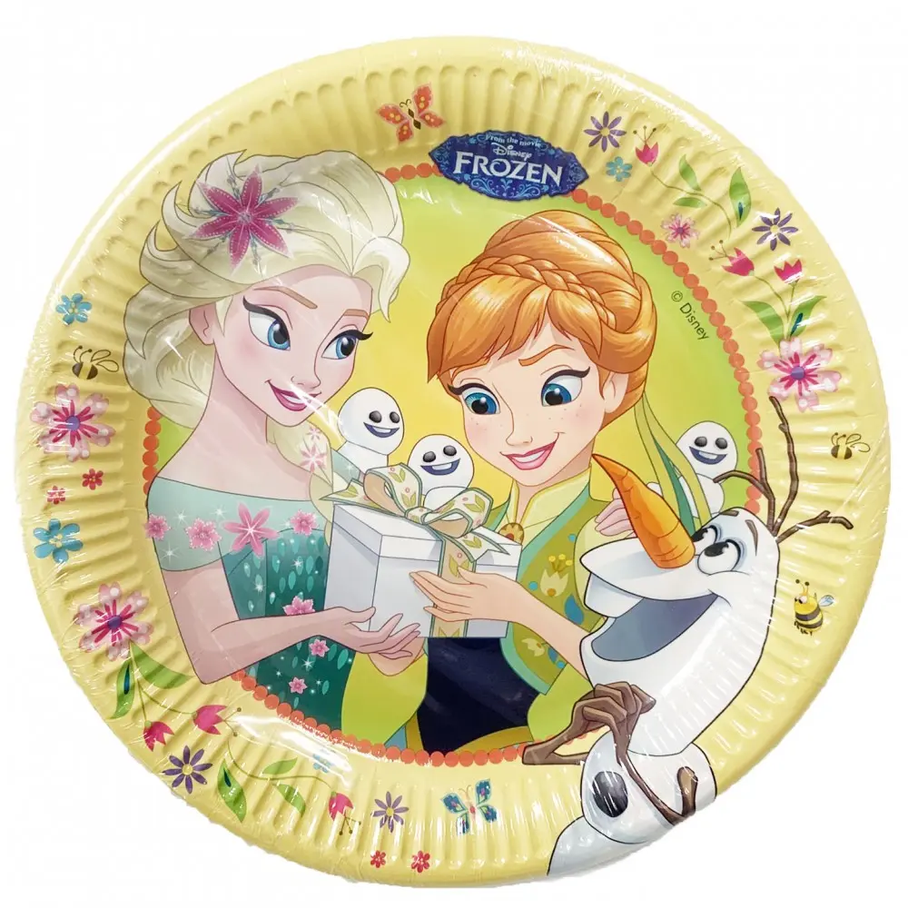 Disney Frozen Fever, Frozen Pappteller 8 Stück 23 cm Produktfoto