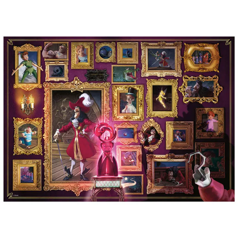 Disney Villainous Puzzle Captain Hook (1000 Stücke) Produktfoto