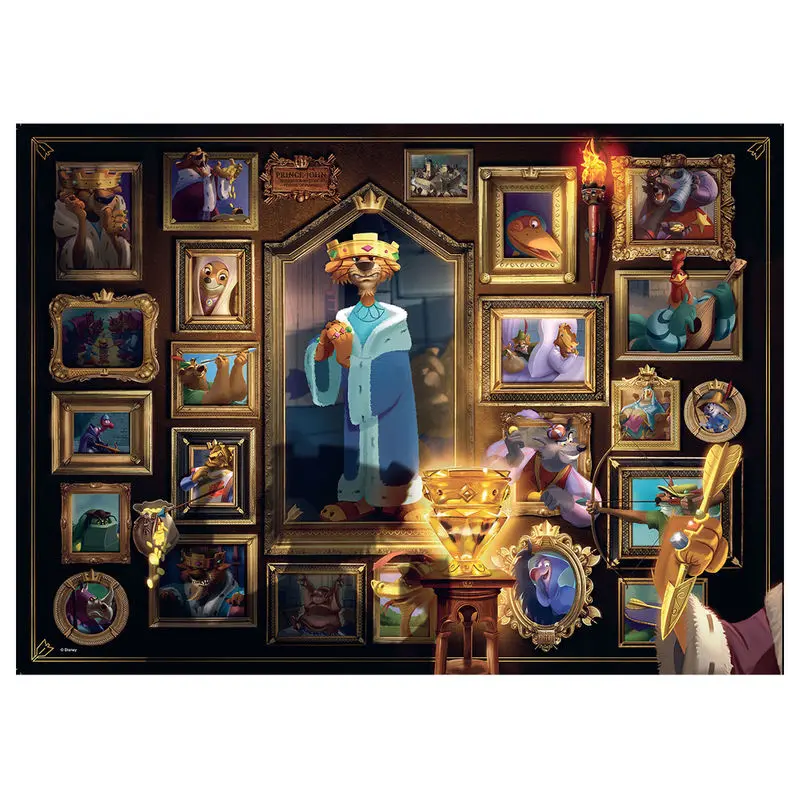 Disney Villainous Jigsaw Puzzle Prince John (1000 Stücke) Produktfoto