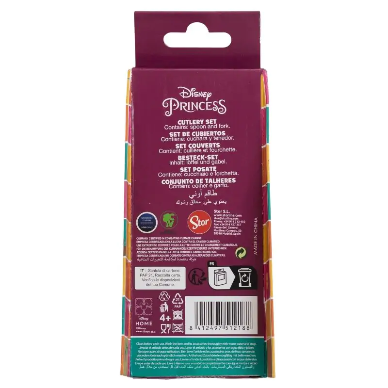 Disney Princess Set 2 Metall Besteck Produktfoto