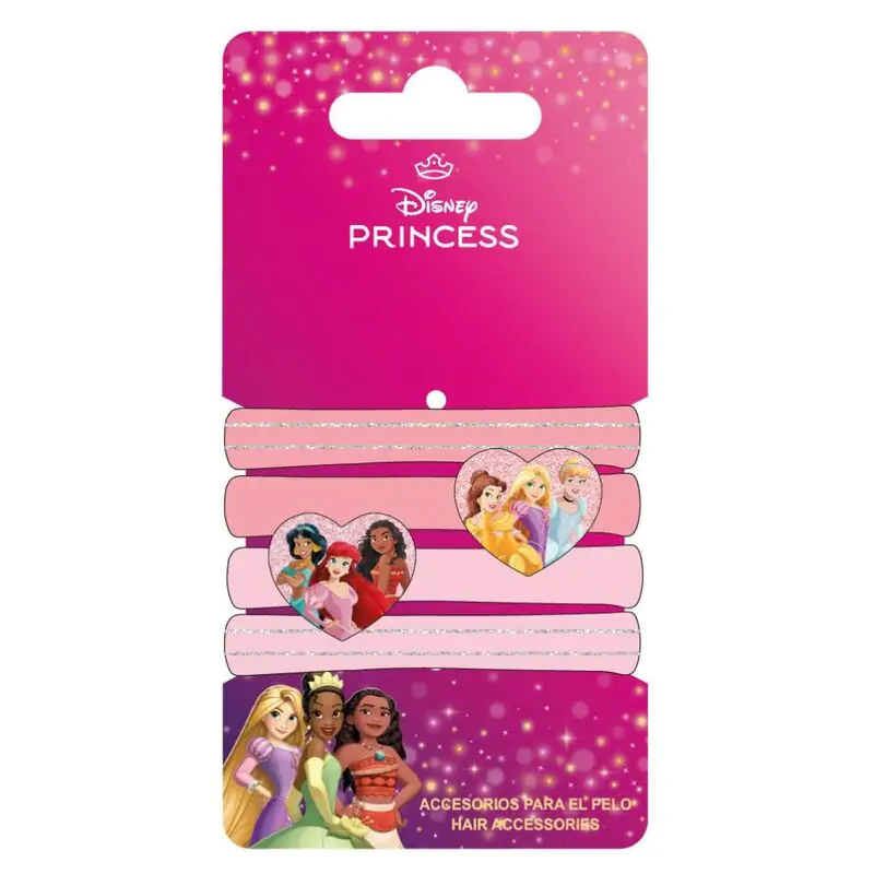 Disney Princess set mit 4 Haargummis scrunchies Produktfoto