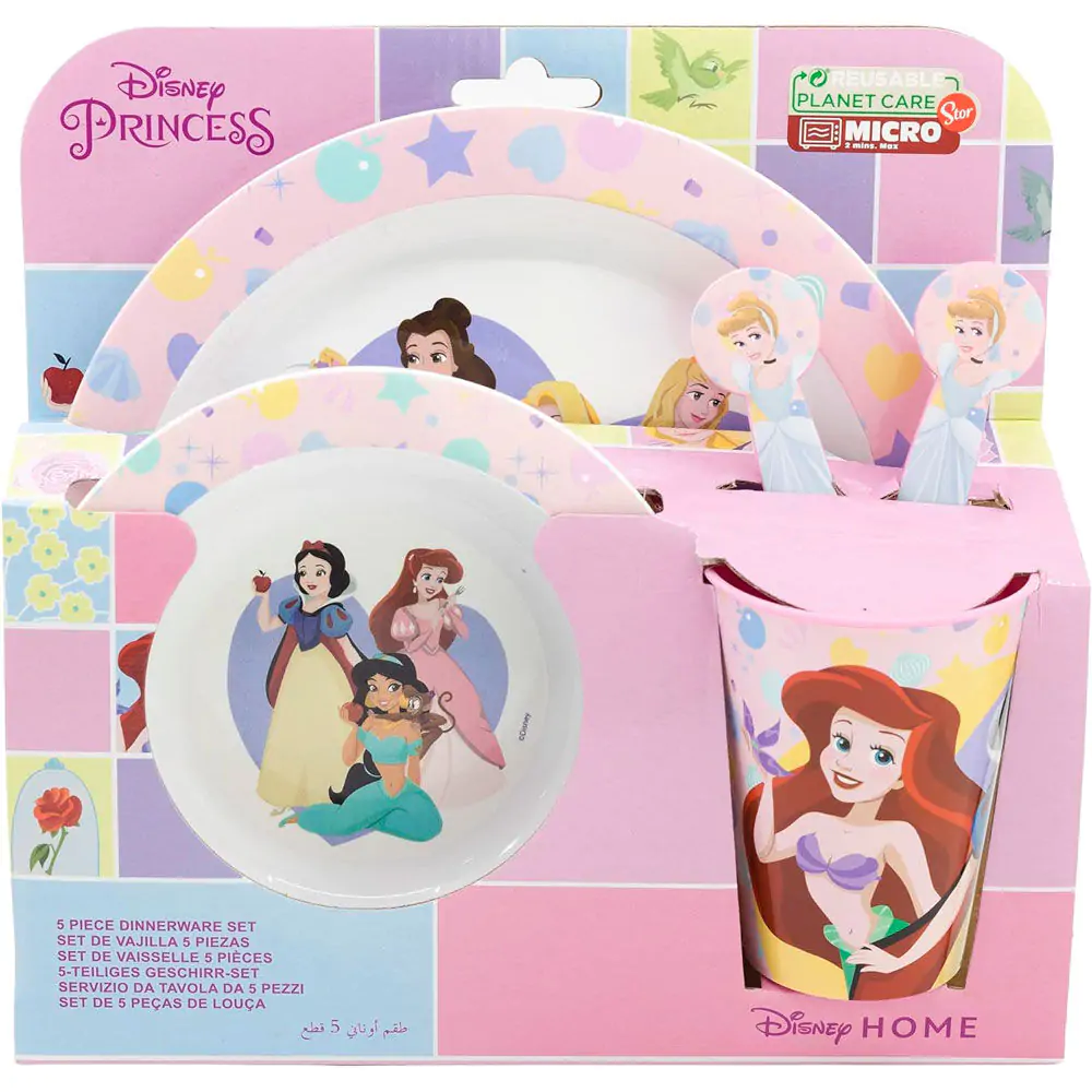 Disney Princess 5 Teile Geschirr-Set Produktfoto