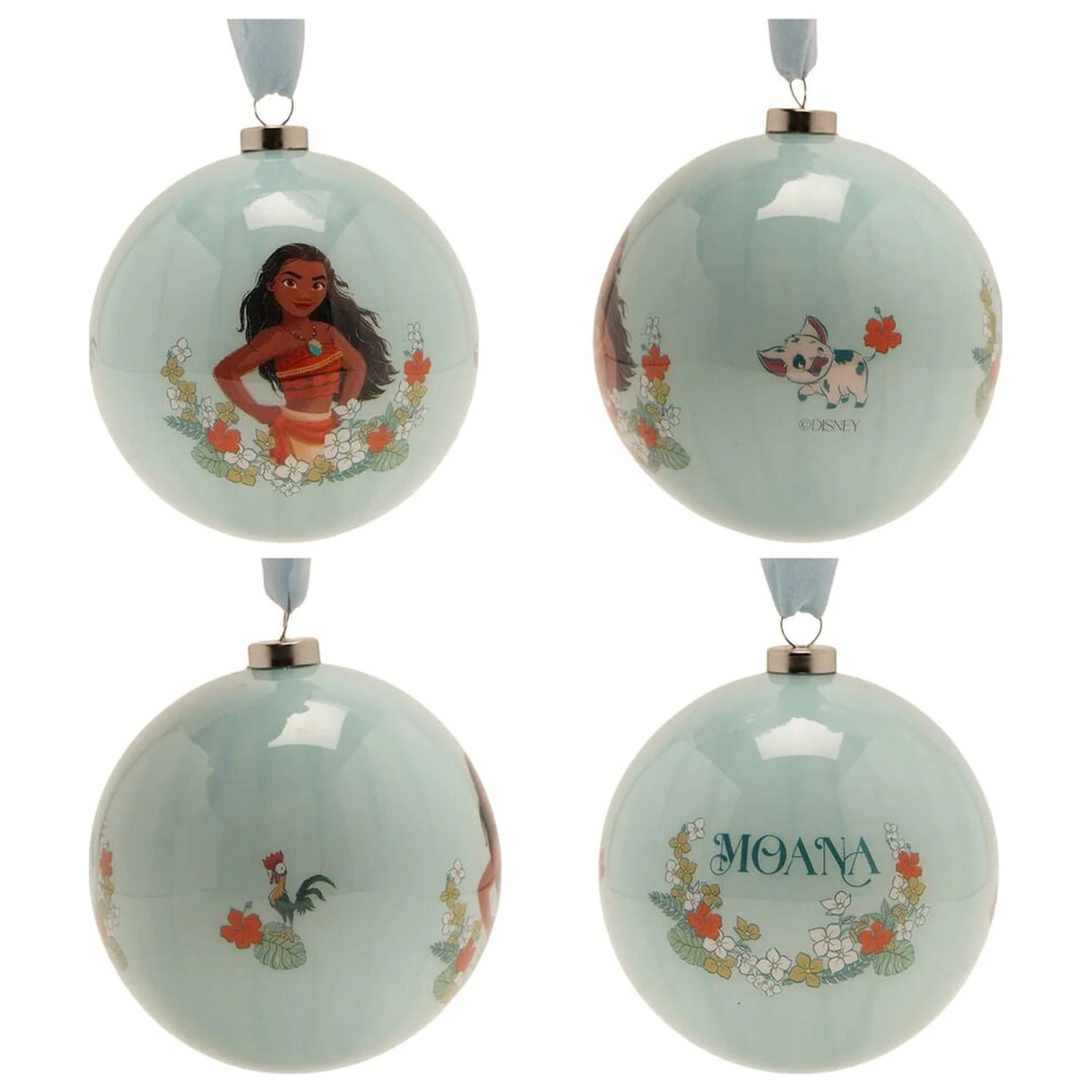 Disney Princess Set mit 7 Weihnachtsbaumkugeln Produktfoto