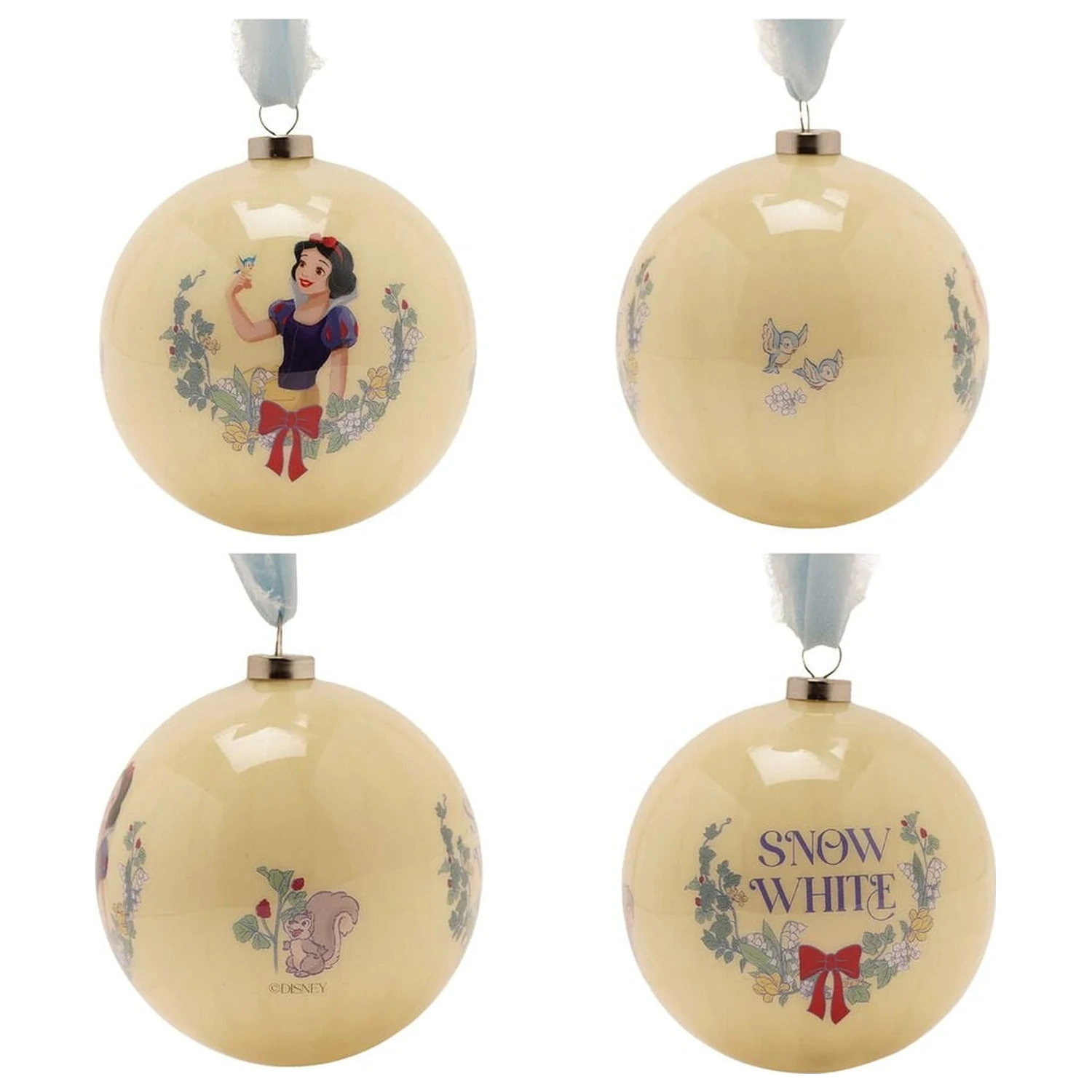 Disney Princess Set mit 7 Weihnachtsbaumkugeln Produktfoto