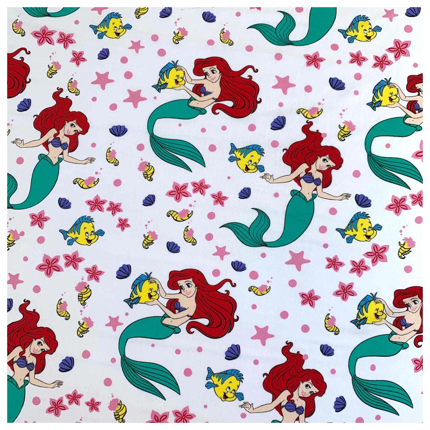 Disney Princess Ariel Spannbettlaken 90x200 cm Produktfoto