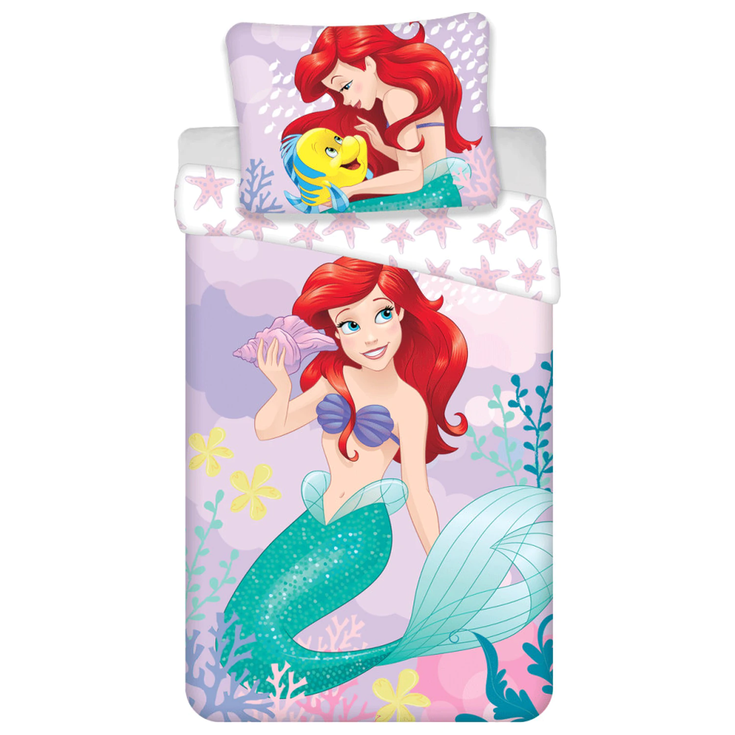 Disney Princess Ariel Pink Bettbezug Produktfoto