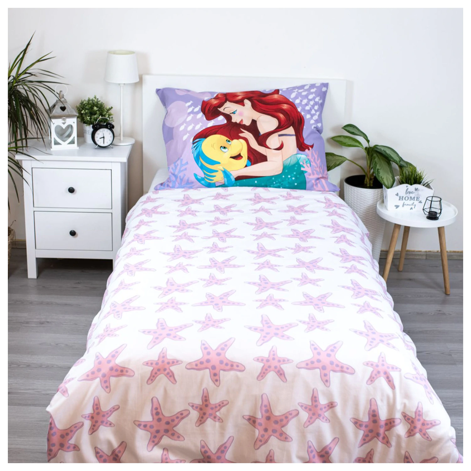Disney Princess Ariel Pink Bettbezug Produktfoto
