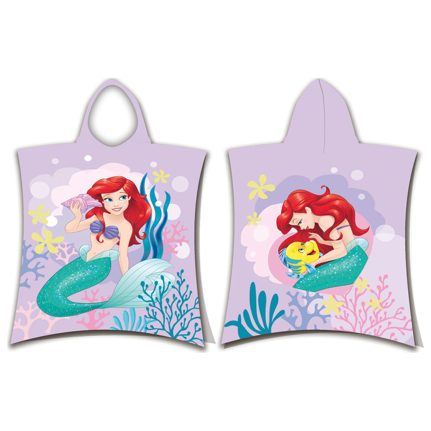 Disney Princess Ariel Pink Handtuch Poncho Produktfoto