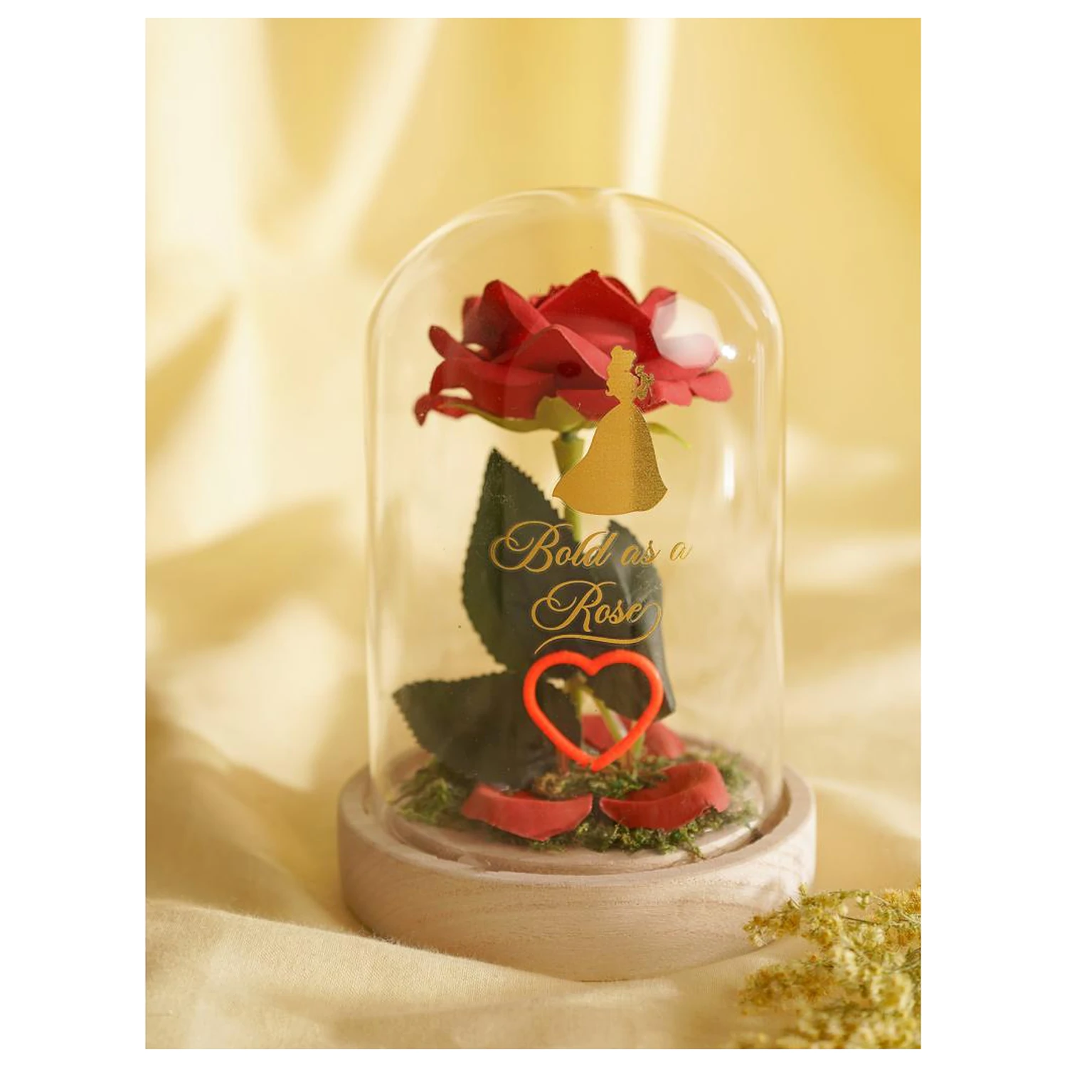 Disney Princess Belle Florale Cloche mit einem Neonlicht Produktfoto