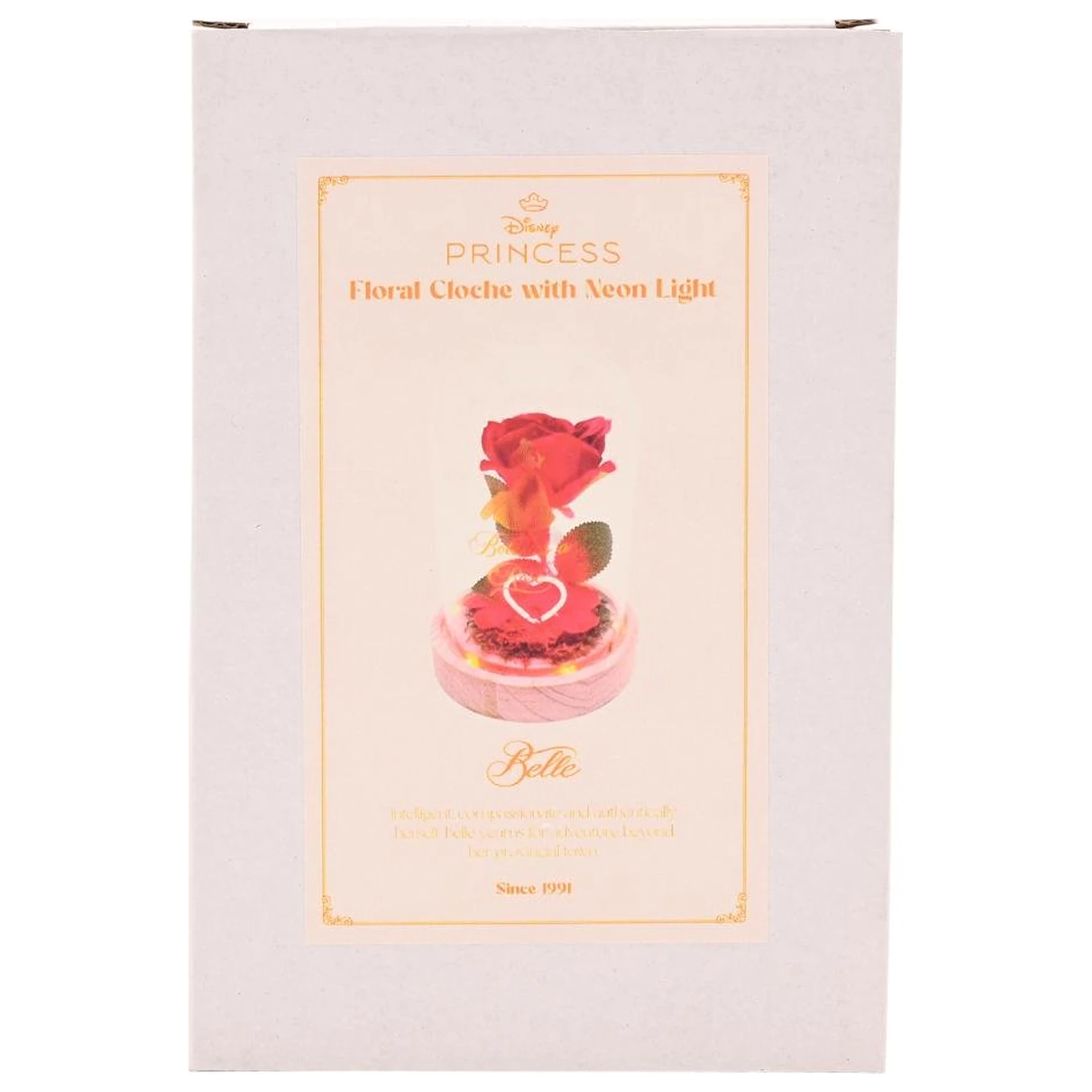 Disney Princess Belle Florale Cloche mit einem Neonlicht Produktfoto