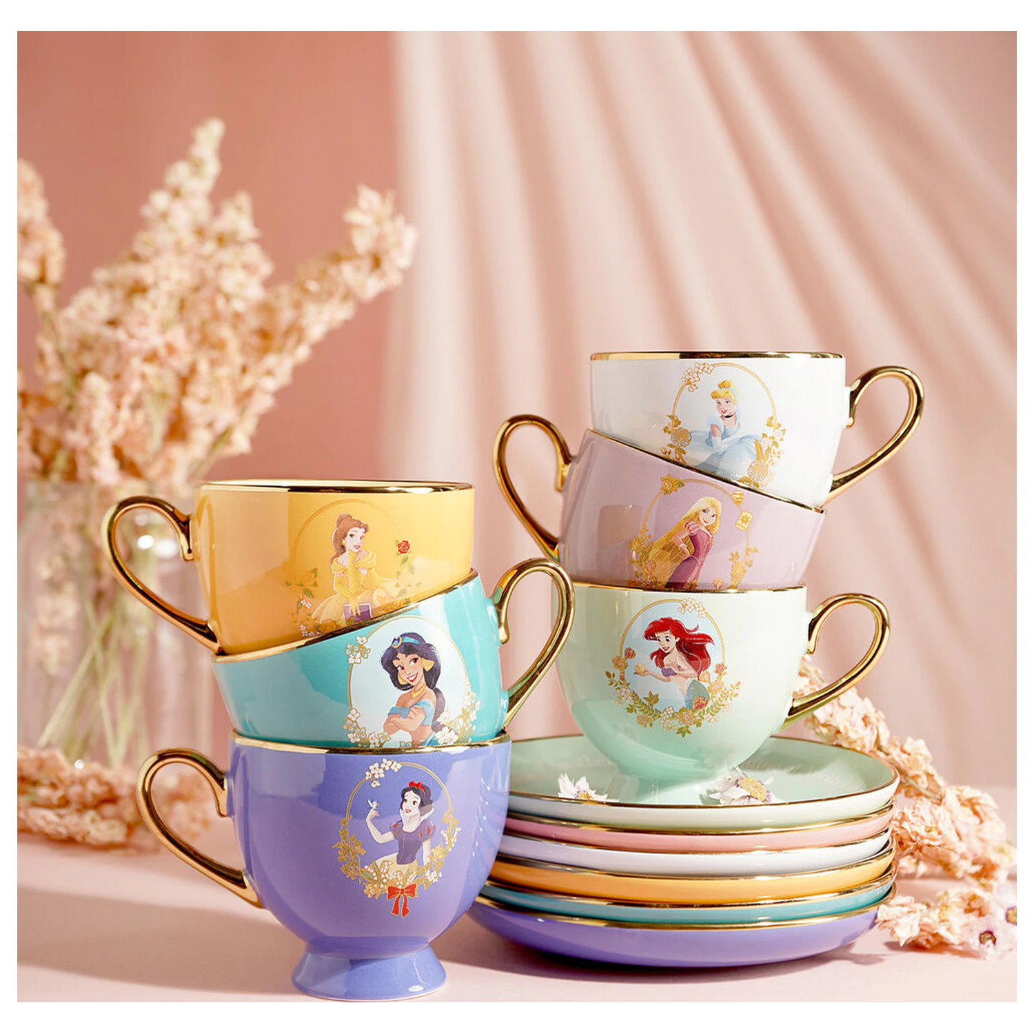 Disney Princess Belle Teetasse + Untertasse  Produktfoto