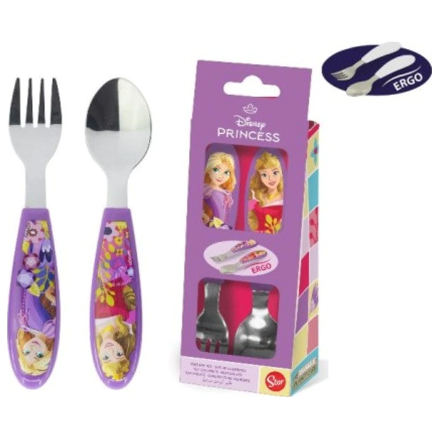 Disney Princess Courageous Heart Metal Ergo Besteckset – 2-teilig Produktfoto