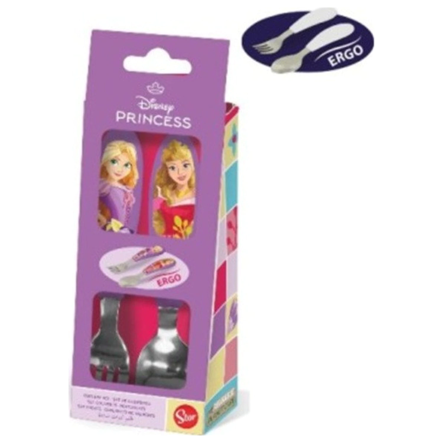 Disney Princess Courageous Heart Metal Ergo Besteckset – 2-teilig Produktfoto