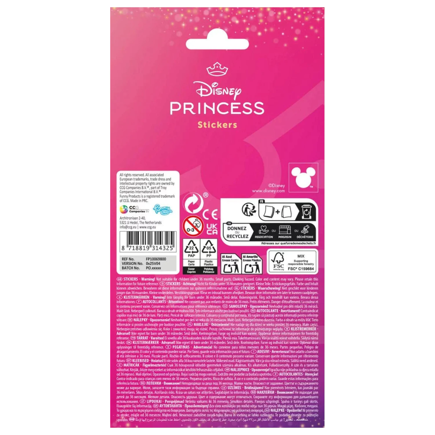 Disney Princess Cuties Aufkleber Produktfoto