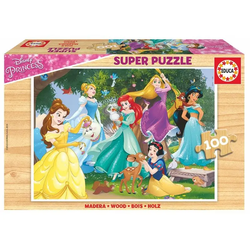 Disney Princess hölzern puzzle 100St Produktfoto